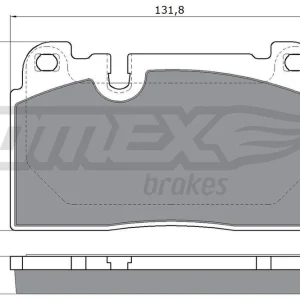 Hit sprzedaży Zestaw klocków hamulcowych, hamulce tarczowe TOMEX BRAKES TX 17-06