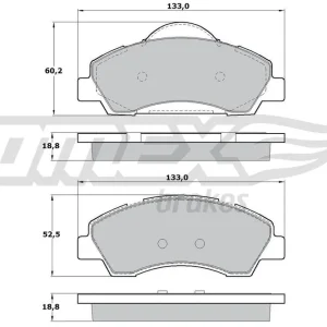 Zestaw klocków hamulcowych, hamulce tarczowe TOMEX BRAKES TX 17-28 Do wyczerpania zapasów