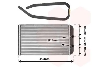 Nowość NAGRZEWNICA VAN WEZEL 17006265 6448H8 FIAT