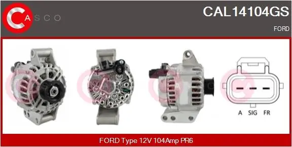 ALTERNATOR 12V 104A OE VISTEON Zamów teraz