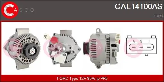 ALTERNATOR 12V 95A CASCO CAL14100AS Zniżka