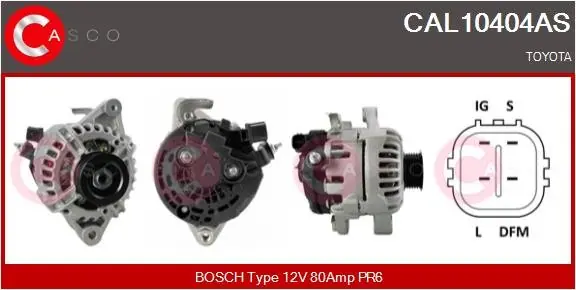 ALTERNATOR 12V 80A CASCO CAL10404AS Ekspresowa dostawa