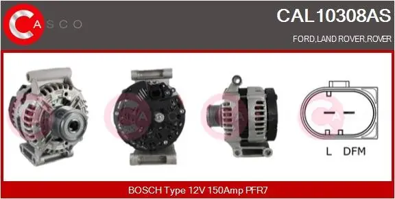 Oferta czasowa ALTERNATOR 12V 150A CASCO CAL10308AS
