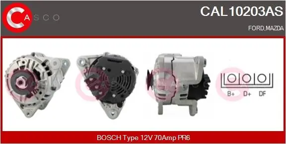 ALTERNATOR 12V 70A CASCO CAL10203AS Taniej
