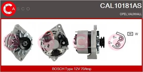 ALTERNATOR 12V 70A CASCO CAL10181AS Okazja