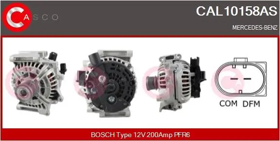 ALTERNATOR 12V 200A CASCO CAL10158AS Zniżka