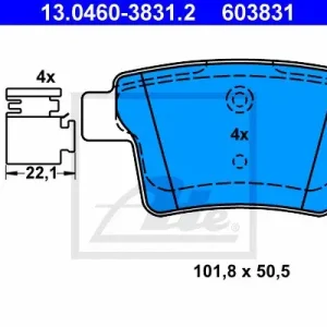 Rabat KLOCKI HAM.TYL FORD MONDEO III 04-07