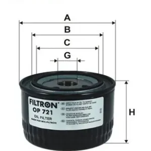 Filtr oleju FILTRON OP721 W91425 Cena promocyjna
