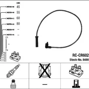 Promocja Przewody wysokiego napięcia komplet NGK RC-CR602 5967L3